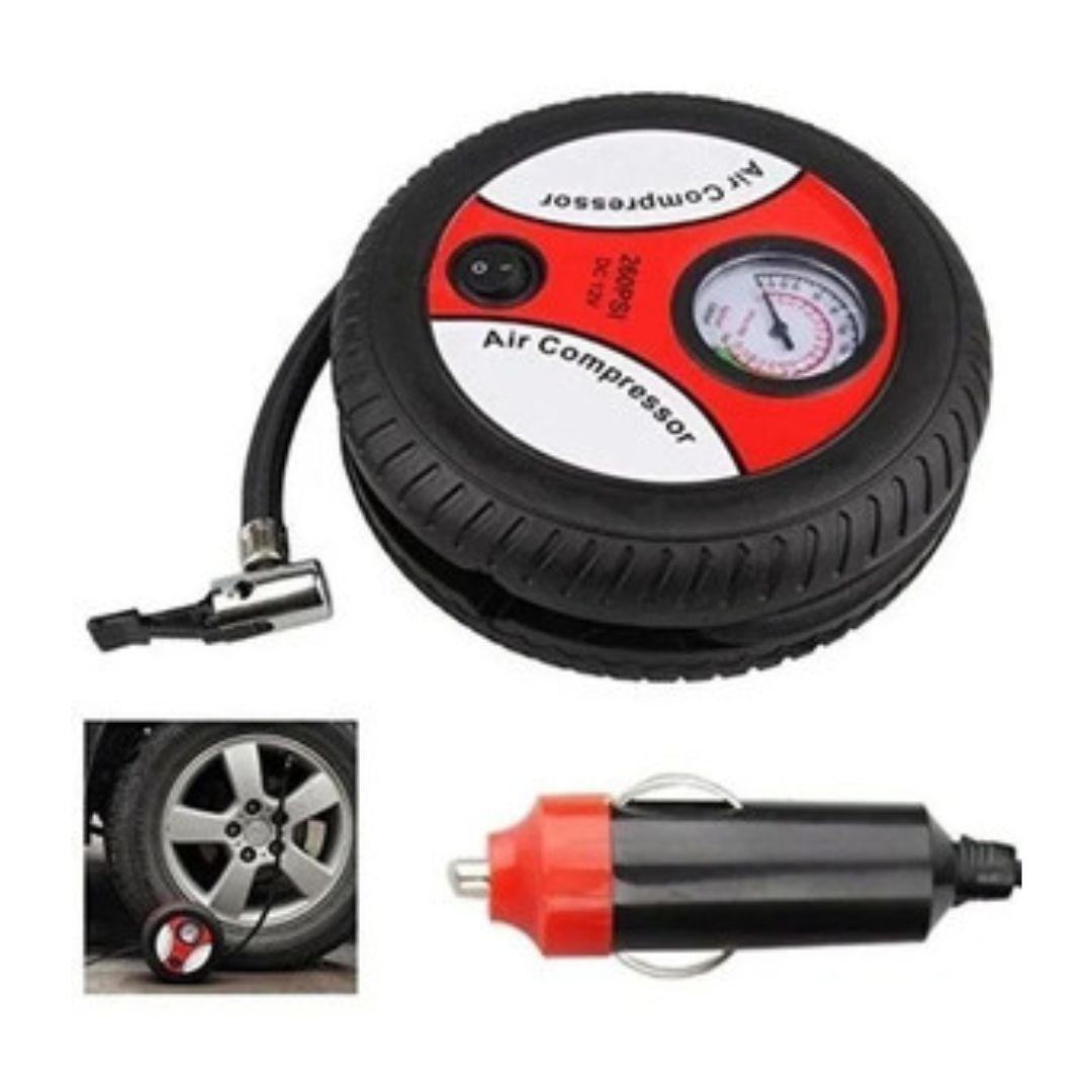 Inflador De Llanta Portatil Mini Compresor De Aire 12V