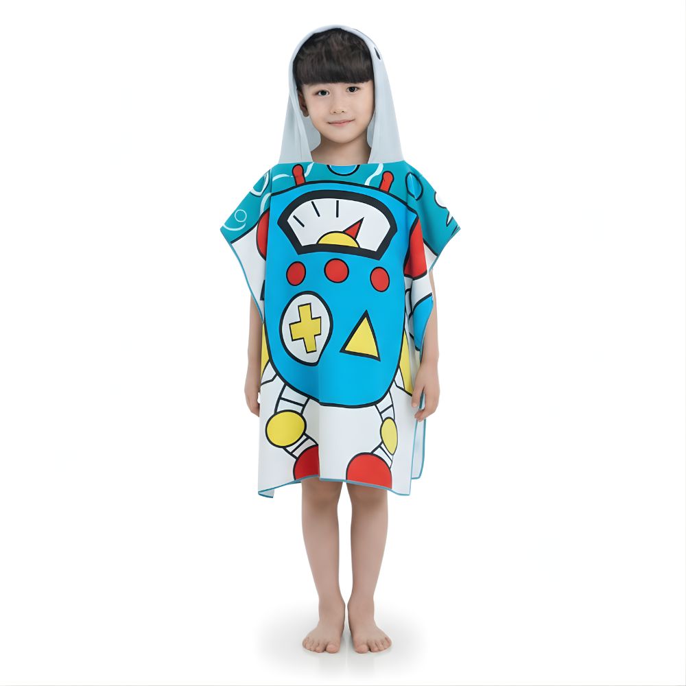 Toalla de Baño Tipo Capa con Capucha Unisex Diseño Aleatorio