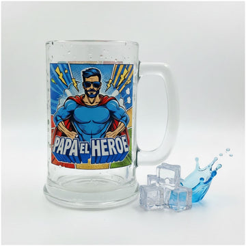 Vaso Shop de Vidrio con Asa 400 ml Día del Padre