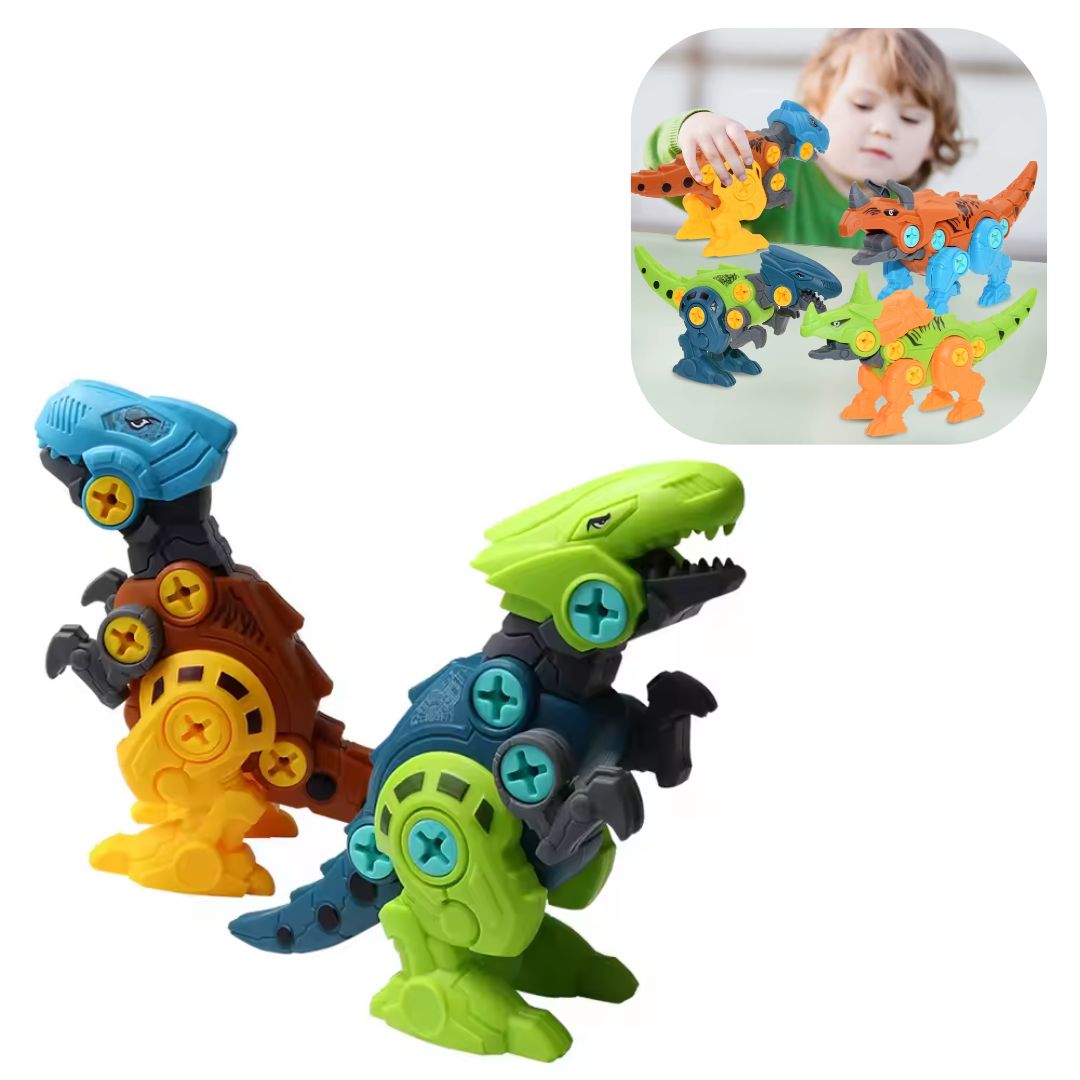 Juguete Didáctico de Dinosaurio Armable para Niños + Desarmador