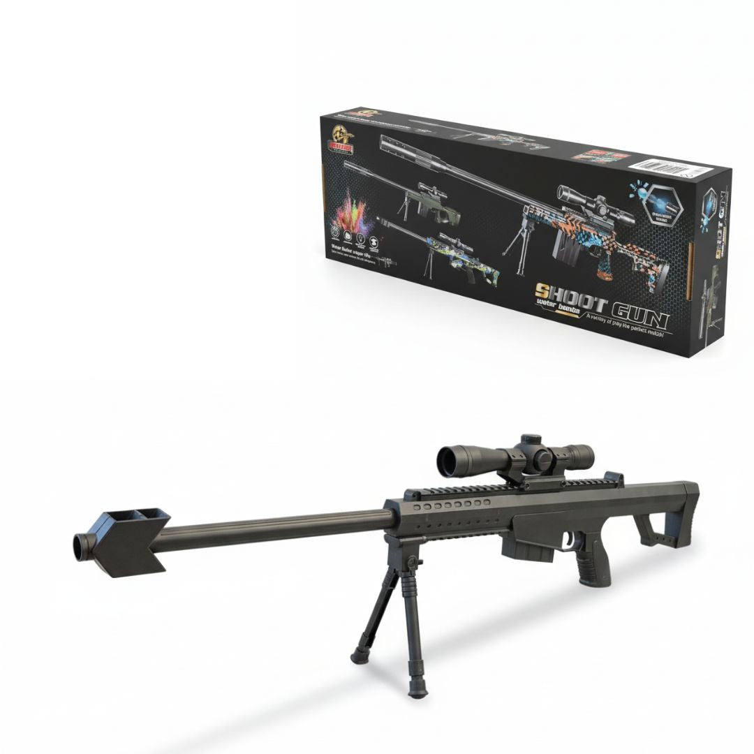 Metralleta Pistola Rifle Sniper de Juguete Lanza Hidrogel Larga Distancia 8117