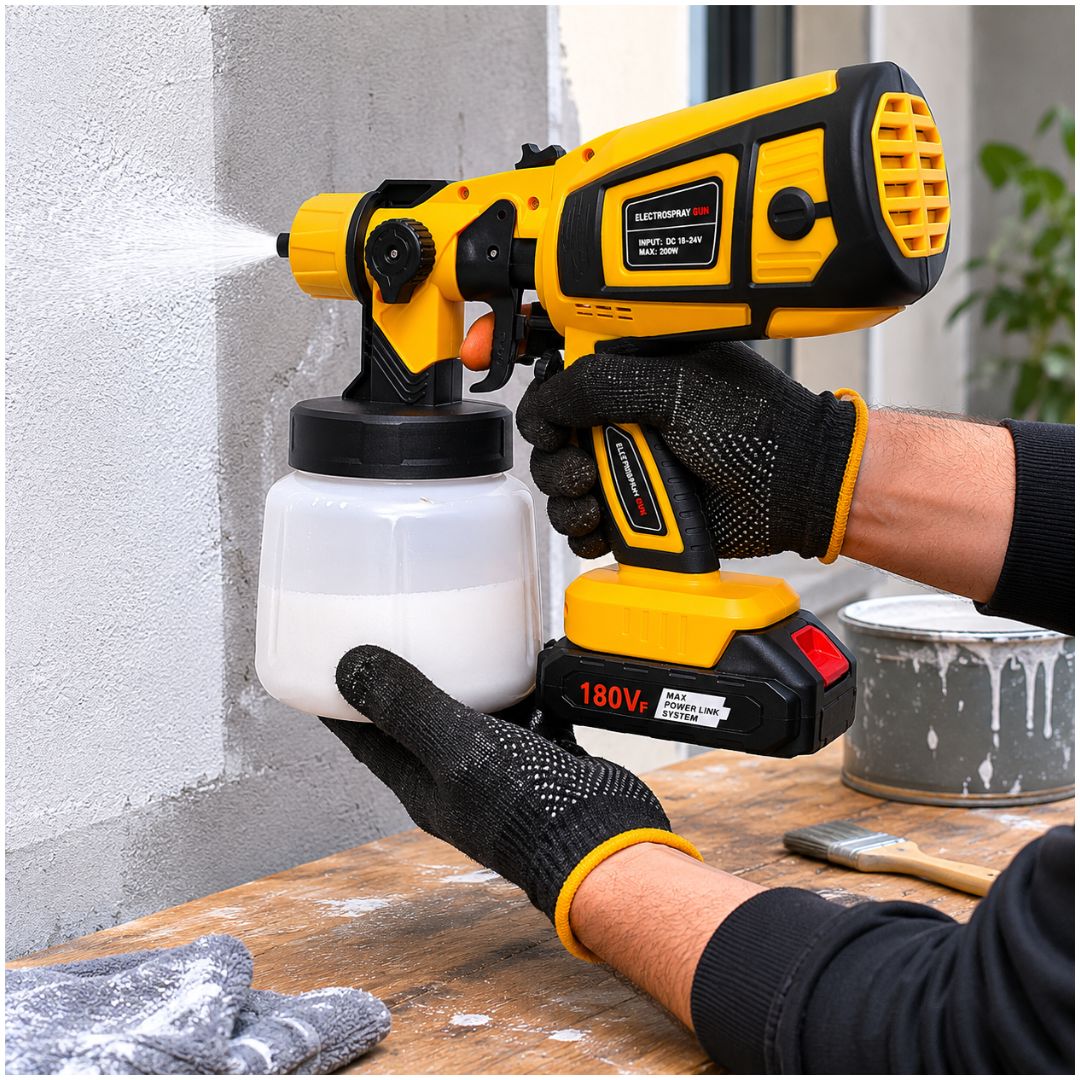 Pistola Para Pintar CN-6000D Inalámbrica Recargable 180Vf Pulverizador 200W