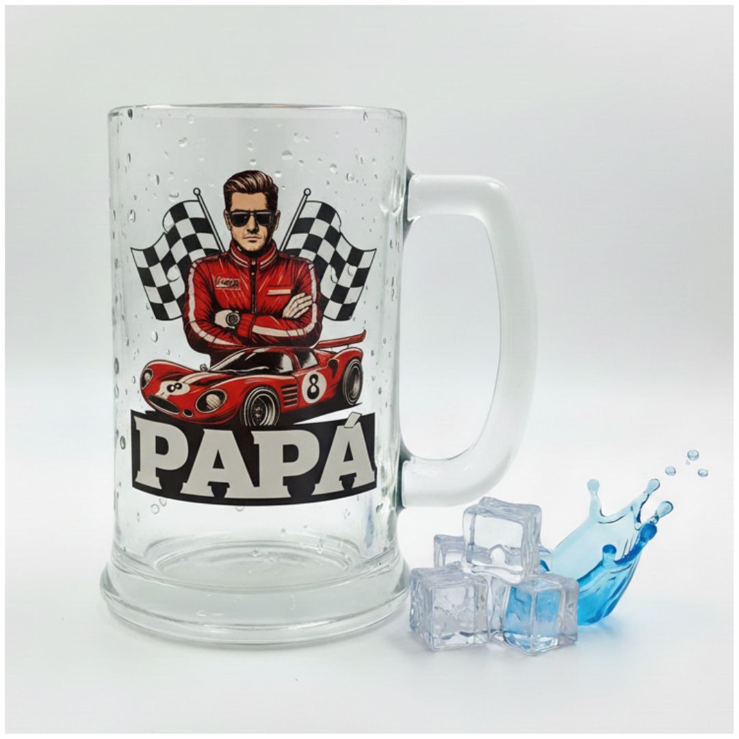 Vaso Shop de Vidrio con Asa 400 ml Día del Padre