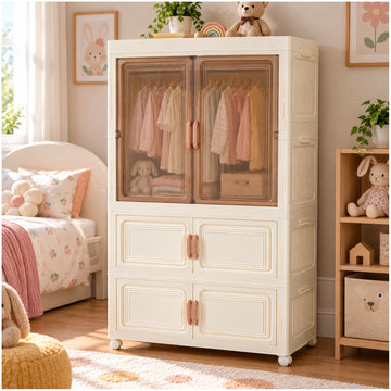 Organizador de Ropa Ropero Armario Multifuncional Plegable 123x67x31cm