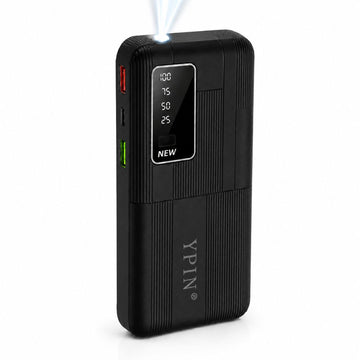 Cargador Power bank YP-022 Carga Rápida 20000mAh 3 Salidas USB y C Linterna Led