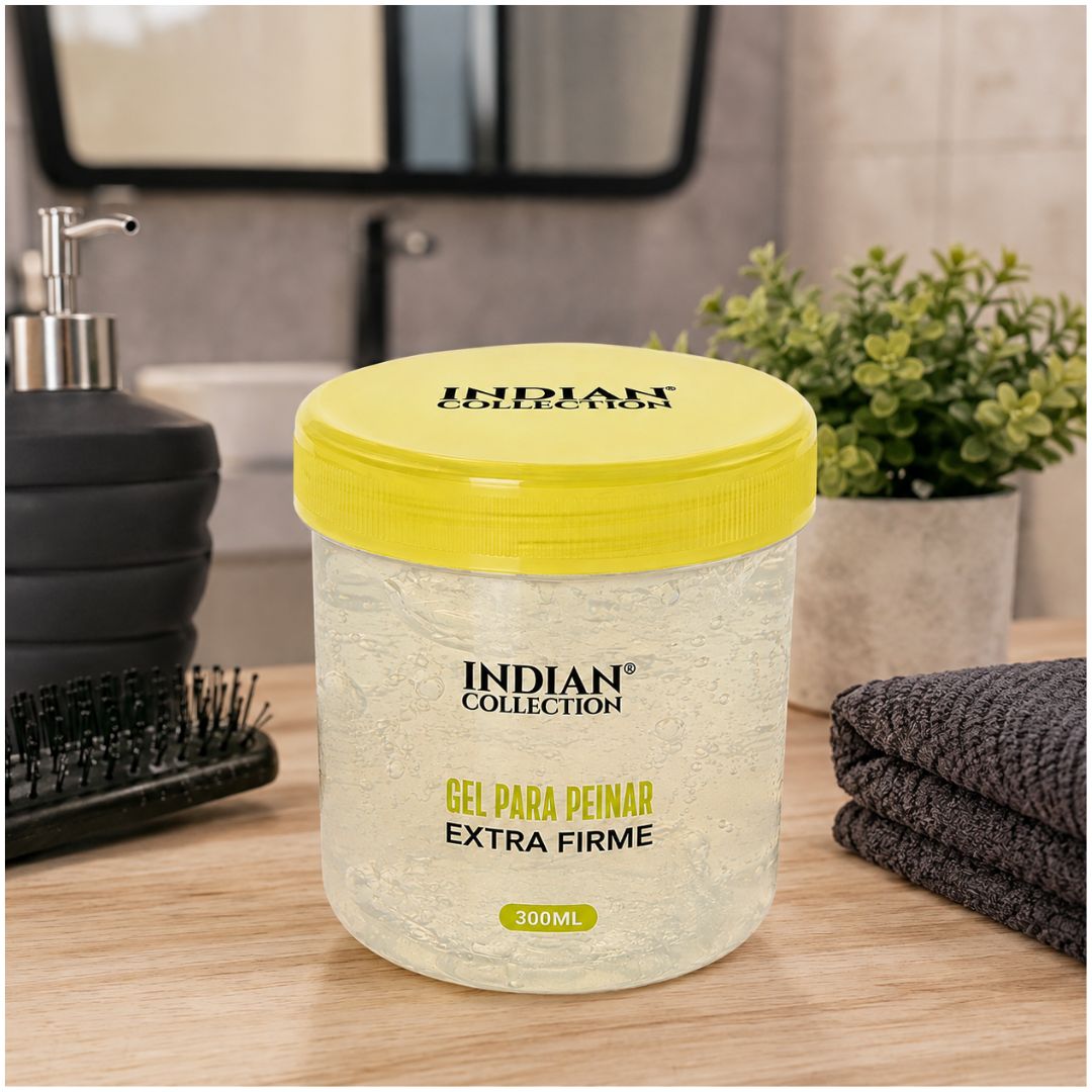Gel Extra Fuerte Para Hombre Indian Collection 300ml Fijación Extra firme