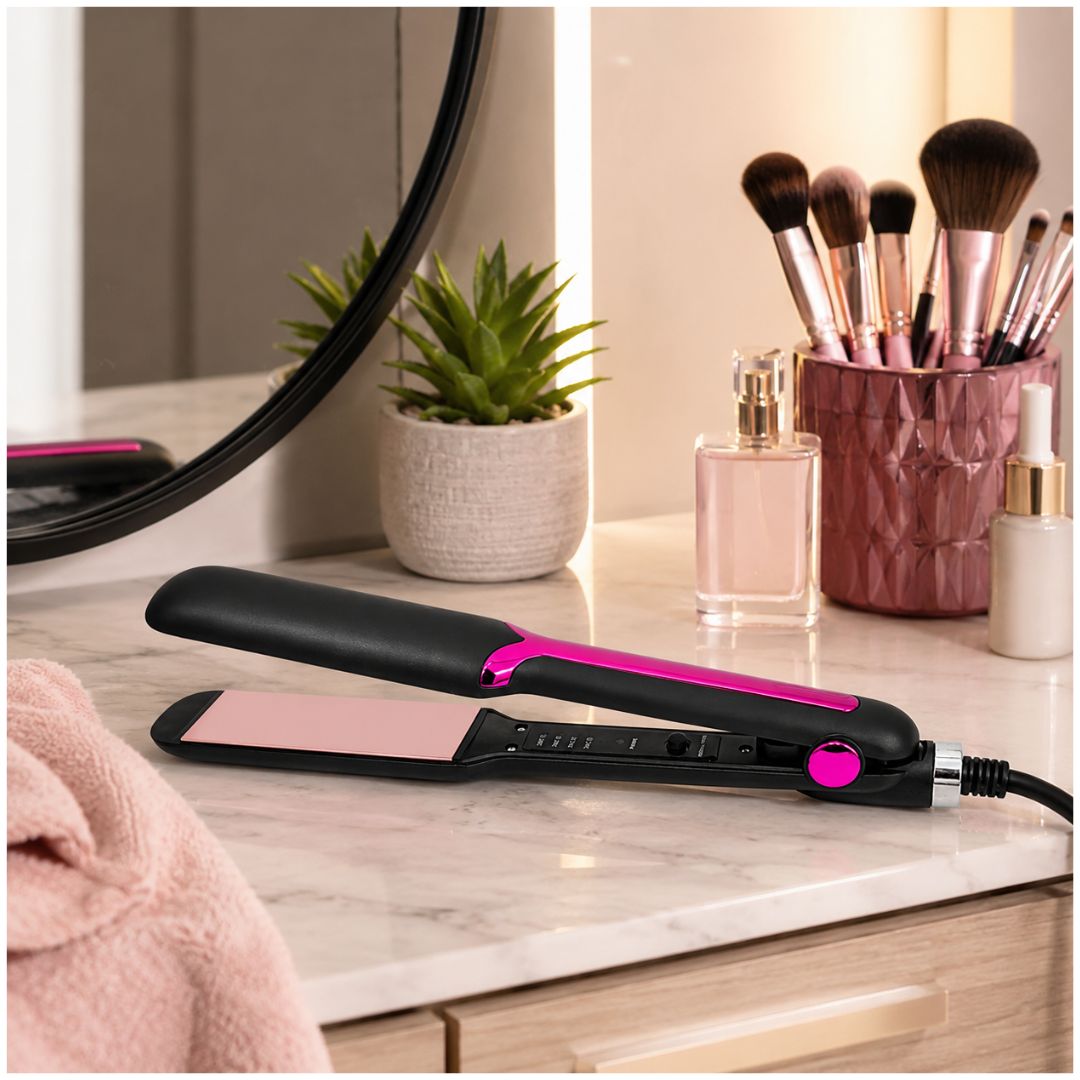 Plancha de Pelo Alisador Profesional para Cabello PTC HL2580 T° 160°C-220°C