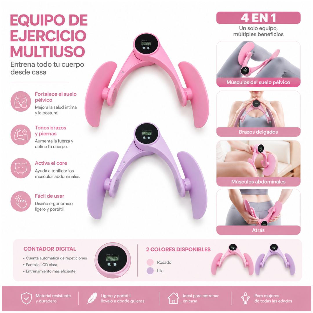 Ejercitador Entrenador Muscular Pélvico Cadera Multiusos
