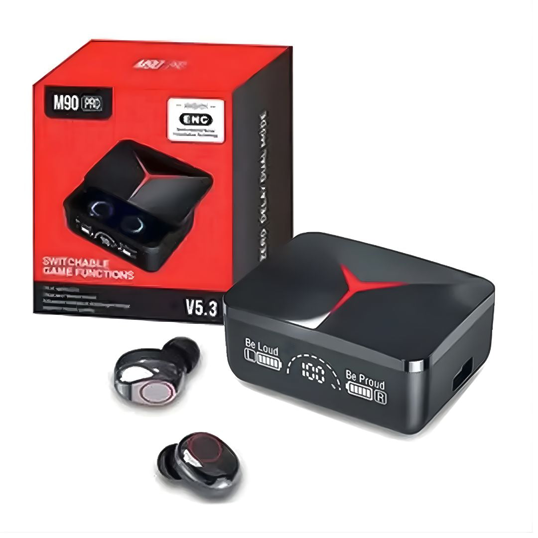 Audífonos Bluetooth M90 PRO con Cancelación Ruido ENC y Voz HD Pantalla Digital