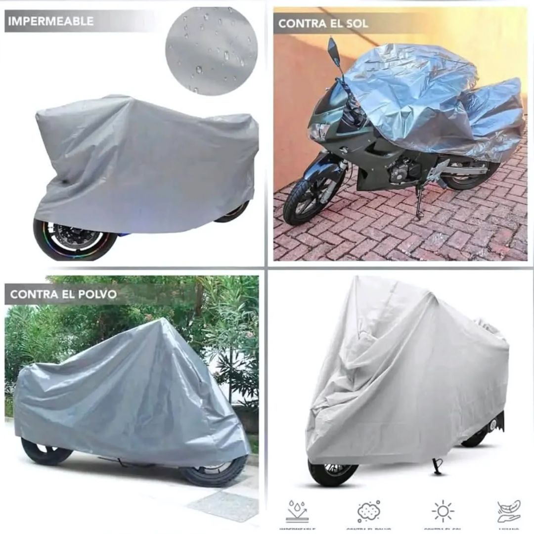 Forro Funda Cobertor de Moto Impermeable Protector 120x210cm