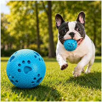 Pelota para Perros Masticable 7.5 cm Juguete Interactivo con Textura Antiestrés