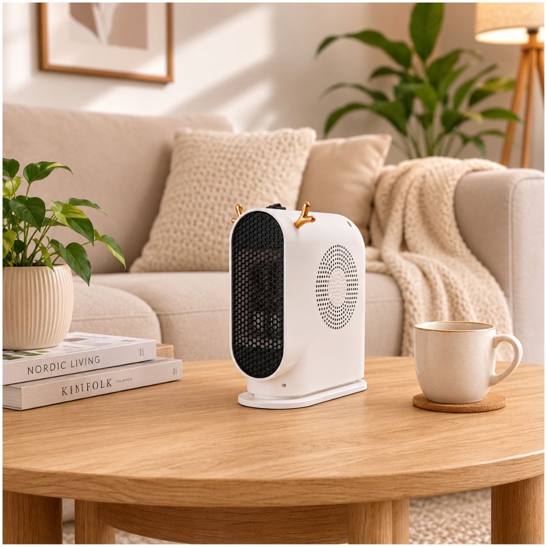Calefactor Eléctrico Portátil PTC de 1000W Calentamiento Cerámico Rápido