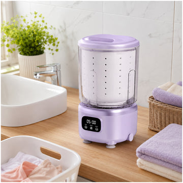 Mini Lavadora Portátil Inalámbrica Recargable 2L Lavado Esterilización Centrifugado