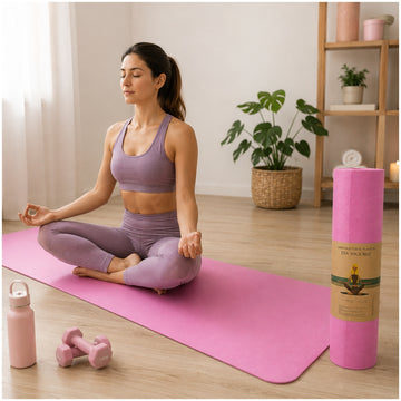 Tapete Colchoneta de Yoga Pilates y Ejercicio Antideslizante 173x61cm Color Aleatorio