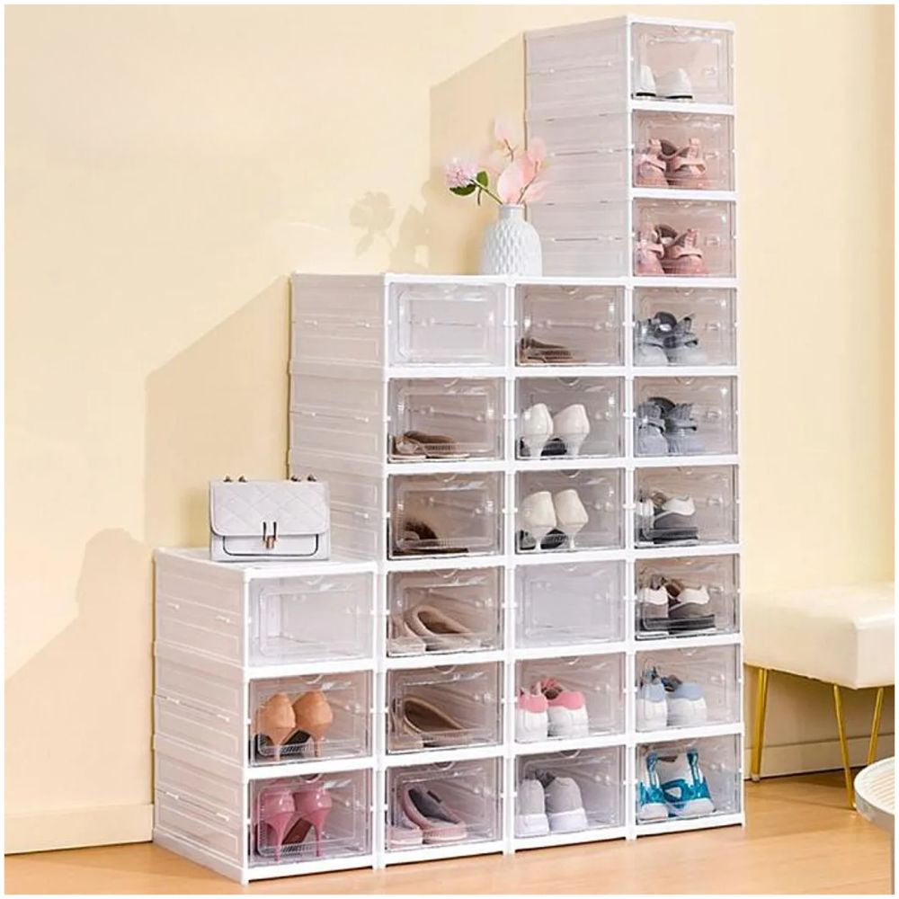 Organizador Zapatera De 9 niveles Para 9 Pares Plegable Acrílico 156x26x35cm