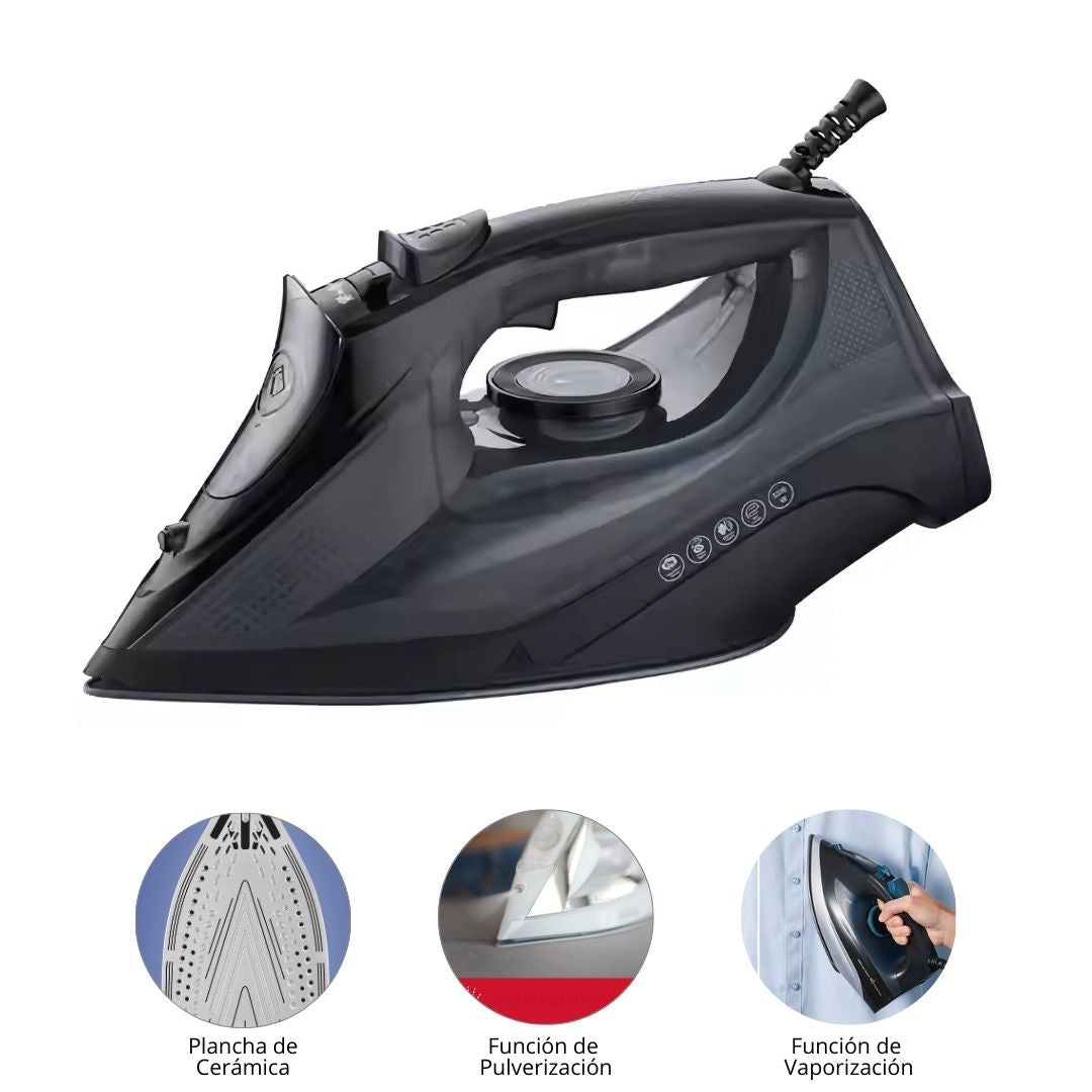 Plancha de Vapor Con Base De Cerámica Super Crest 2400W