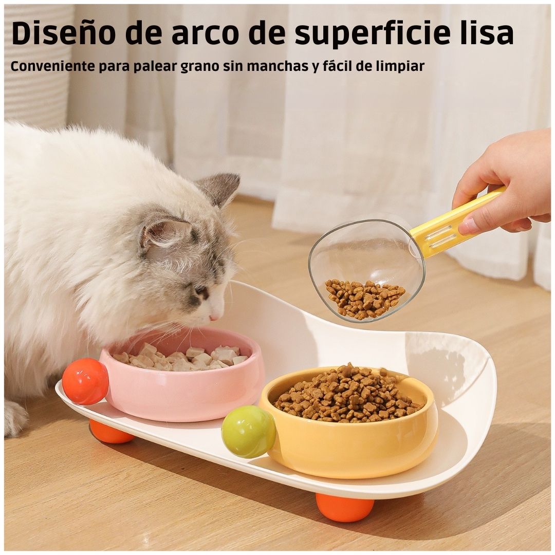 Cuchara Medidora Multiusos para Mascotas Perros y Gatos 2 en 1