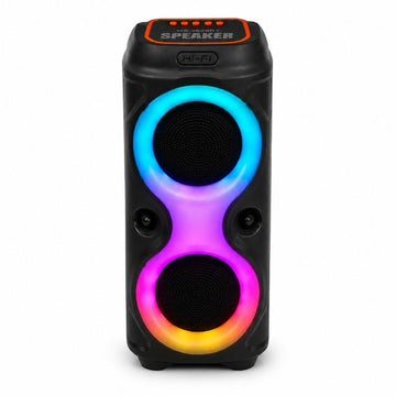 Parlante Bluetooth Inalámbrico MS-3628BT Luces LED RGB 20W con Doble Parlante de 4"