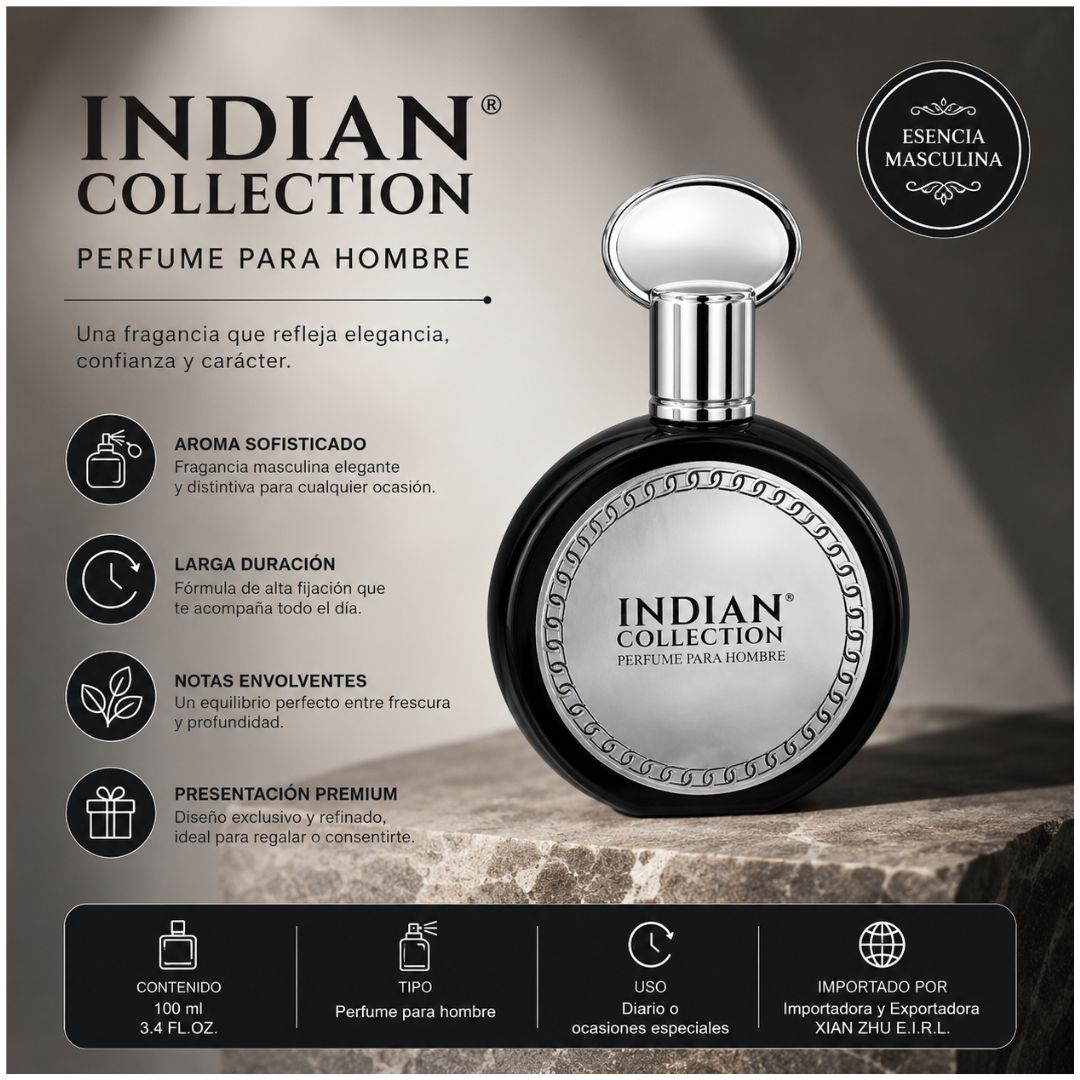 Perfume para Hombre Colonia Indian Collection LTF606 100ml Fragancia en Spray