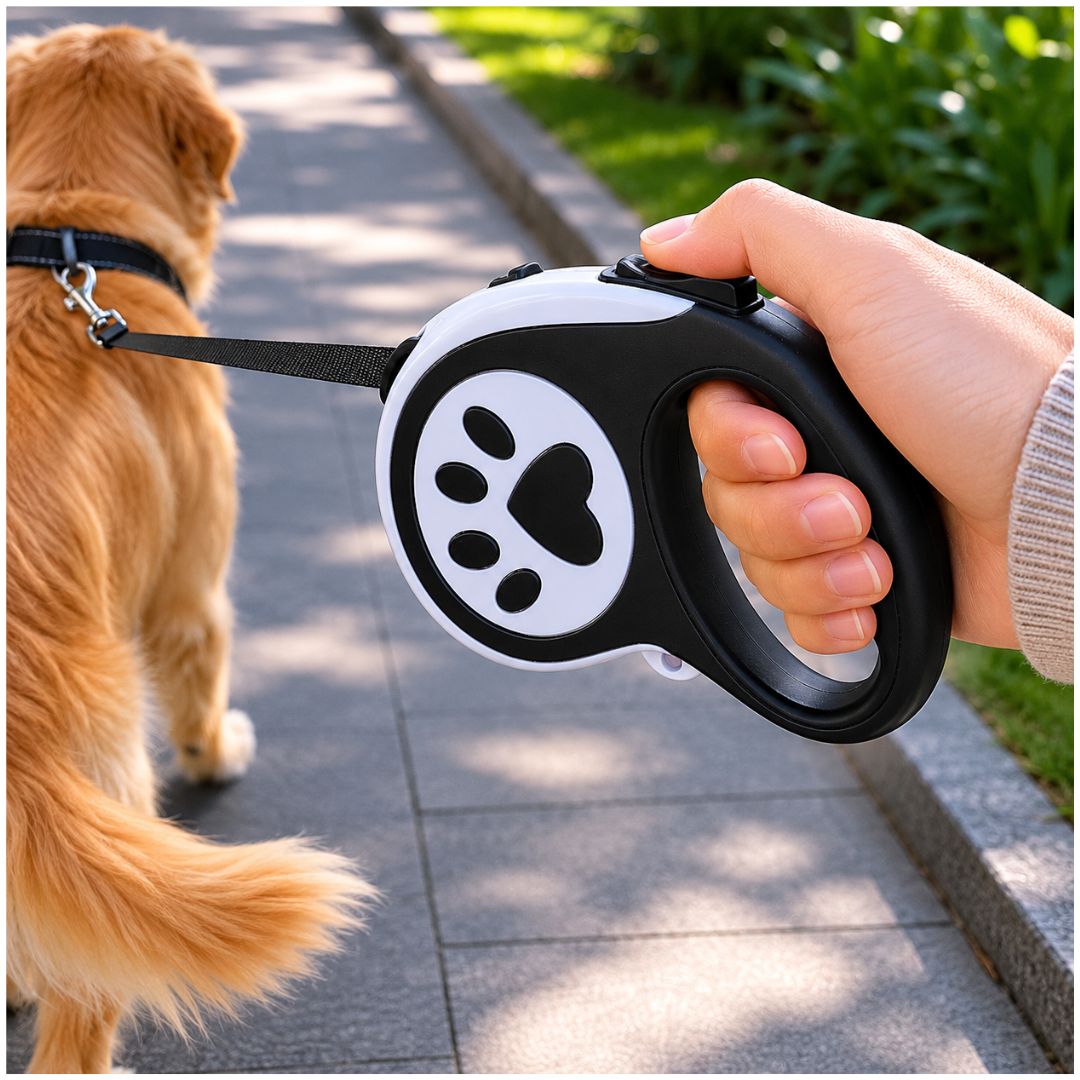 Correa Retráctil Automática para Mascotas Perros y Gatos 5 metros