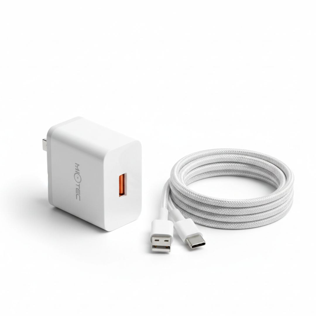 Cargador Carga Rápida para Celular de 30W CPB168 + Cable USB Tipo C