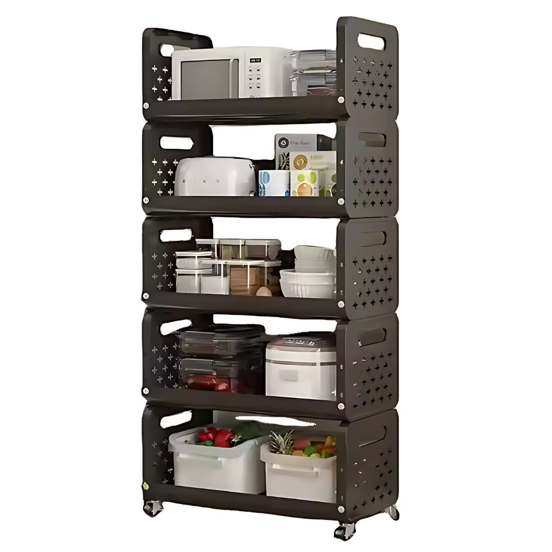 Estante Organizador de Cocina Carrito de Almacenamiento Multiusos de 5 niveles