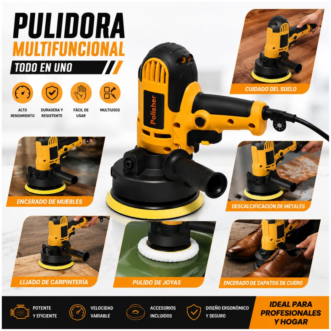 Pulidora Lijadora Profesional DWE6401 Eléctrica Orbital 5" 700W de 600-3700 RPM