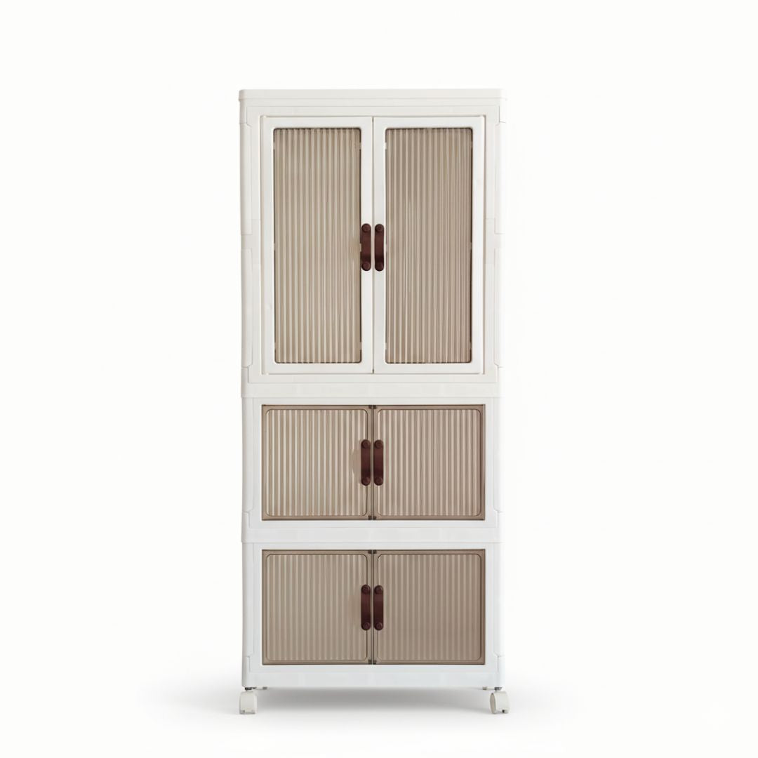 Organizador Ropero Armario Zapatera Multifuncional Plegable Acrílico 125.5x55.5x32cm