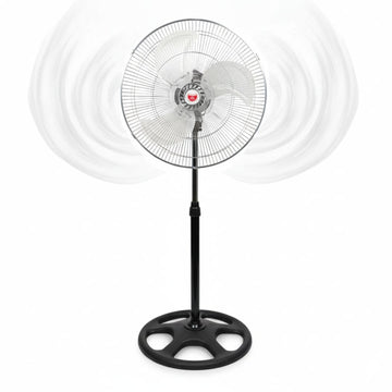 Ventilador Pedestal Grande 130x50cm Alta Potencia 100W 3 Aspas y 3 Velocidades