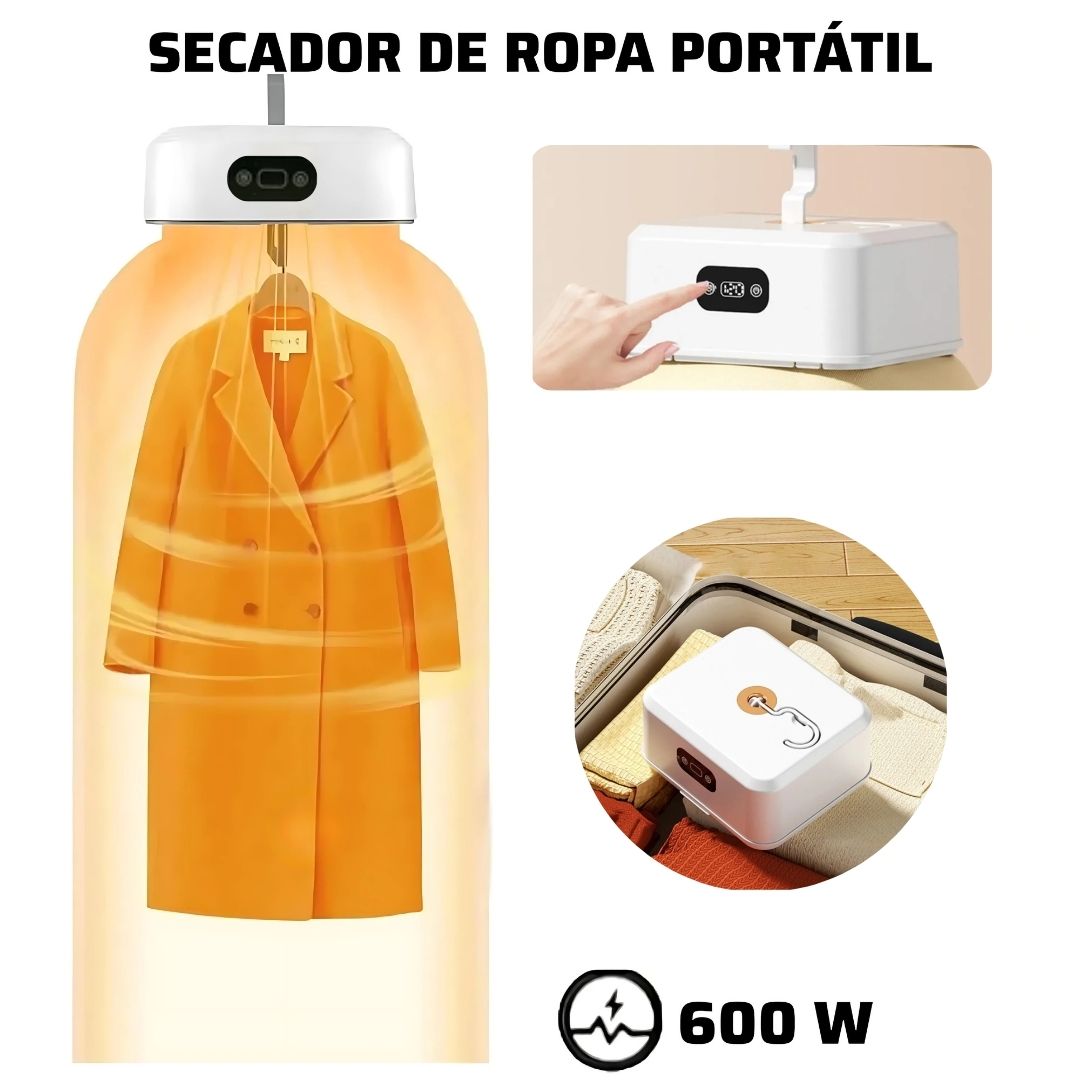 Secador de Ropa Eléctrico Portátil Plegable Multifuncional de 600W