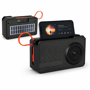 Parlante Bluetooth Solar XY-S6350 con Power Bank 8000mAh y Soporte para Celular