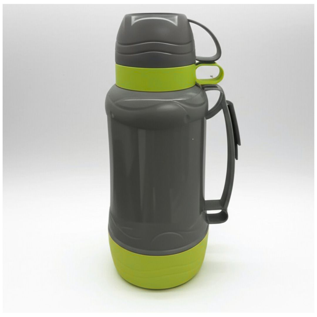 Termo para Bebidas Frías y Calientes de 1800 ml con Doble Tapa