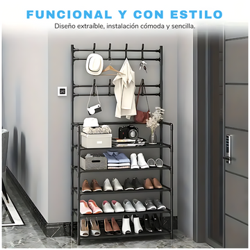 Estante Organizador Zapatera Multiusos 5 Niveles 172x80x27.5