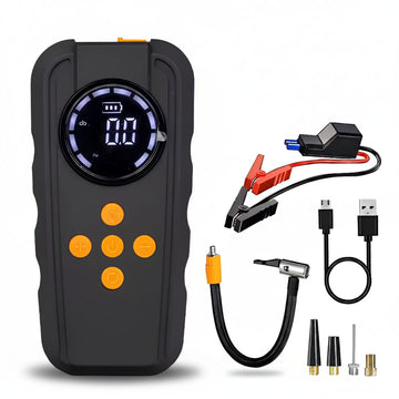 Arrancador de Batería Para Autos 4 en 1 Multifunción Compresor Power Bank Linterna
