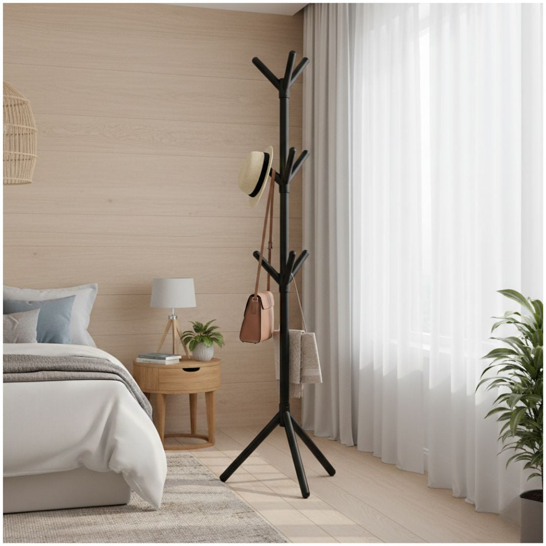 Perchero de Pie Estante Organizador Colgador de Ropa 160cm