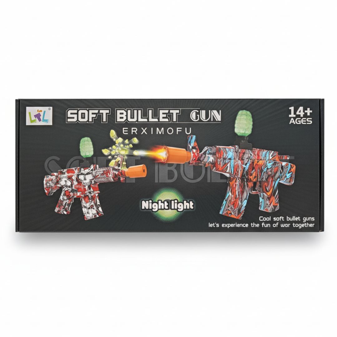 Metralleta Pistola Rifle de Juguete Lanza Hidrogel con Luces 9911 Recargable