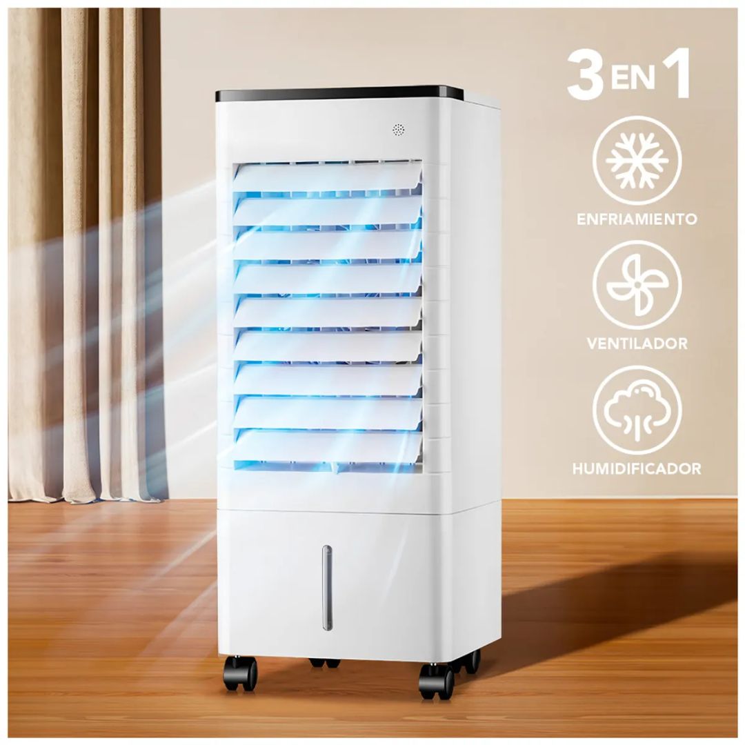 Ventilador Enfriador de Aire Portátil Humidificador 3 en 1 de 75W