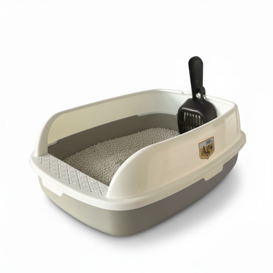 Caja de Arena Arenero  para Gato con Pala Cernidora 13x30x40cm