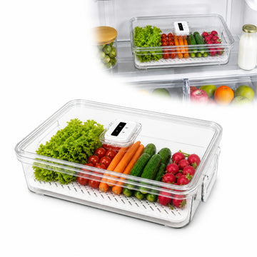 Caja Organizador Almacenamiento Conservador de Alimentos para Refrigeradora