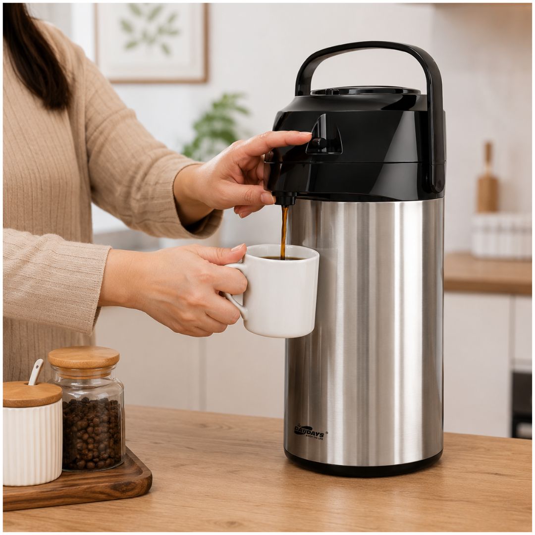Termo con Dispensador DAYDAYS Grande 3 Litros Premium Acero Inoxidable