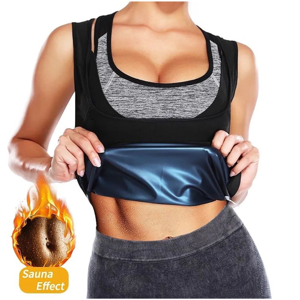 Sweat Shaper Camiseta Reductora Adelgazadora Faja Térmica Sauna Para Mujer