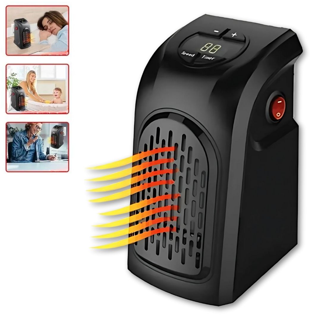 Calefactor Eléctrico Portátil 2 en 1 de 800W Estilo Moderno