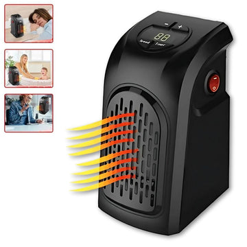Calefactor Eléctrico Portátil 2 en 1 de 800W Estilo Moderno