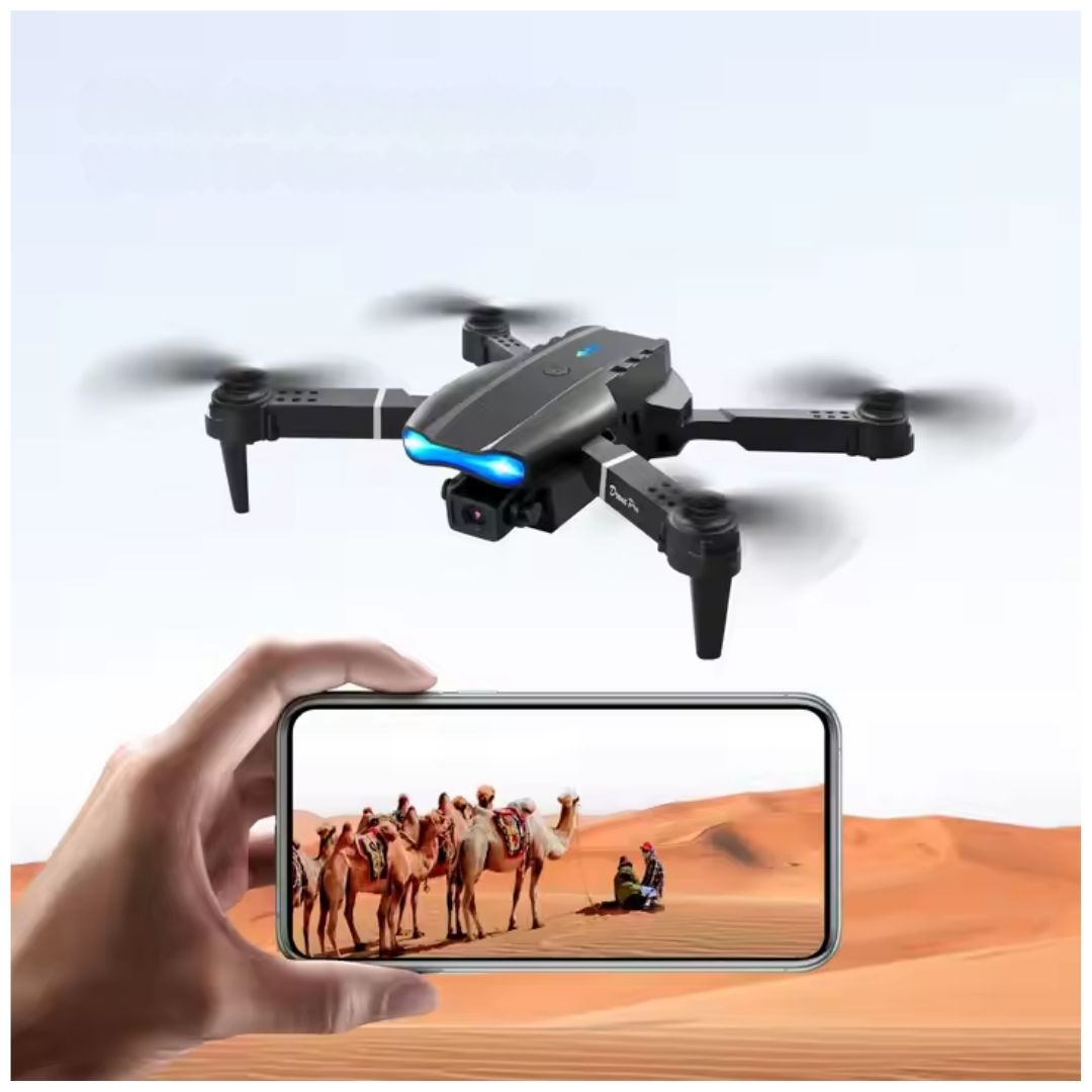 Dron E99 pro con Doble Cámaras 4k FHD WIFI + Estuche