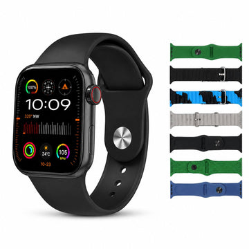 Smartwatch GUS-08 Series 11 AMOLED 7 en 1 con 7 Correas y Modos Deportivos