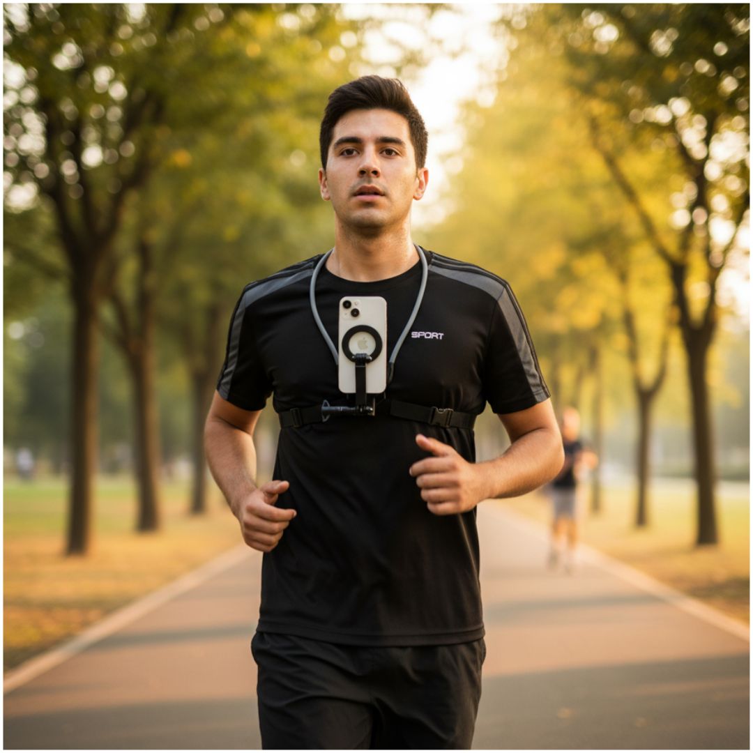 Soporte Magnético de Cuello para Celular Neck Holder Mount con Accesorios