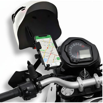 Soporte Celular para Moto con Casco Diseño Oso Protección Solar y Lluvia