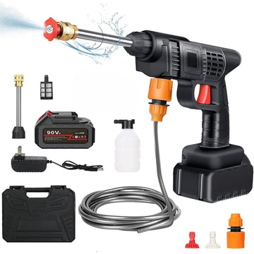Hidrolavadora Alta Presión Inalámbrica Auto Hidrojet Lavado 90V