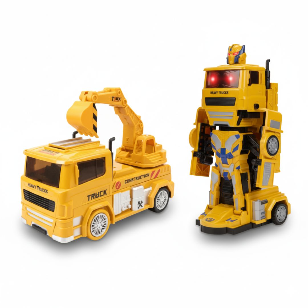 Juguete Transformer Figura Transformación Robot Camión Excavadora