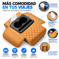 Organizador de Reposabrazos para Auto con Portavasos, Porta Pañuelos y Compartimentos Camel
